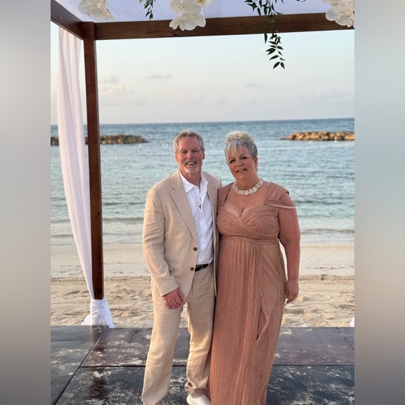 Mother of Bride/Groom shimmery dress very flattering and comfortable. XLP, 16p - Picture 4 of 5